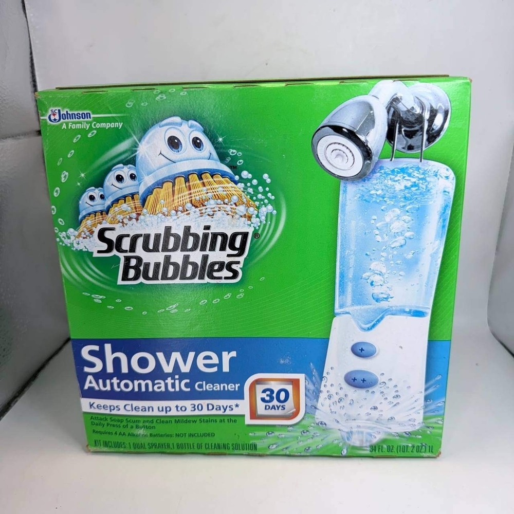 Scrubbing Bubbles Automatic Shower Cleaner Kit New Open Box Discontinued